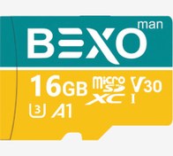 تصویر مموری 16 گیگابایت microSDXC بکسو من مدل Bexo Man U3-667x سرعت 100MB/s 