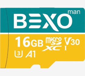 تصویر مموری 16 گیگابایت microSDXC بکسو من مدل Bexo Man U3-667x سرعت 100MB/s 