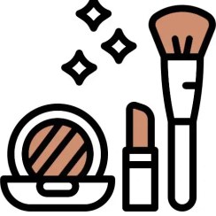 تصویر استند لوازم آرایشی کشودار 