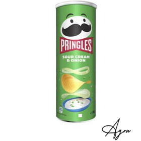 تصویر چیپس پرینگلز pringles با طعم پیاز و خامه ترش 165 گرم 5053990101597 - Pringles chips with onion and sour 165 g