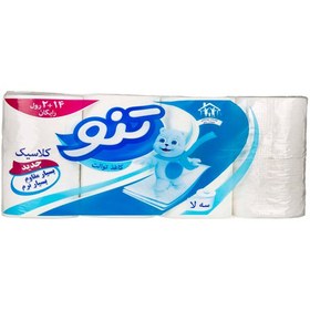 تصویر دستمال توالت رولی تنو 3 لایه 16 عددی Teno Toilet paper 3 ply 16 Pcs