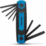 تصویر آلن چاقویی شش گوش 8 عددی نووا 1161 