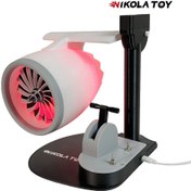 تصویر موتور هواپیما رومیزی با مه پاش 