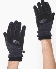 تصویر دستکش پلار نورث فیس با قابلیت تاچ سر انگشتان، ویند استاپر Polar North Face gloves with finger tips, wind stopper