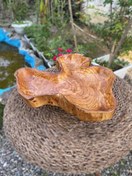 تصویر ظرف سرو میوه چوبی دفرمه 