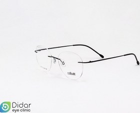 تصویر عینک طبی فلزی فریم گرد Silhouette 