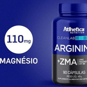 تصویر ال آرژنین و زد ام ای اتلتیکا 90 کپسول ATLHETICA ARGININE+ZMA 