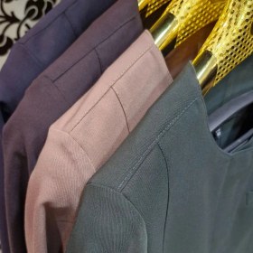 تصویر مانتو اداری دکمه مخفی سایز ۳۸ تا ۵۲ 