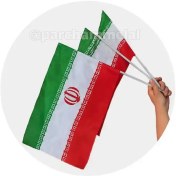 تصویر پرچم دستی ایران 20×30 