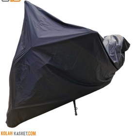 تصویر چادر موتور سیکلت ضد آب ضخیم رنگ مشکی black tent Black tent thick waterproof motorcycle tent