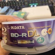 تصویر بلوری خام ری دیتا مدل A1 ظرفیت 50GB بسته 15 عددی 50 RIDATA BDR DL BLUERAY 