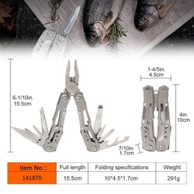 تصویر ابزار چندکاره تاشو Folding Multifunctional Pliers Multi Functional 