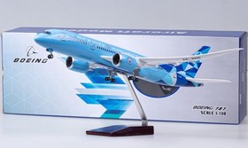 تصویر ماکت هواپیما بوئینگ 787 اتحاد منچسر سیتی | Airplane Model 1:150 Boeing 787 Etihad Manchester City 