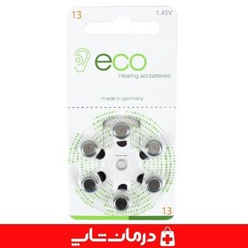 تصویر باتری سمعک اکو 13 ورق 6 عددی باتری سمعک eco شماره 13 درمان شاپ فروشگاه اینترنتی تجهیزات بهداشتی درمانی طبی مصرفی 403106 