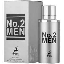 تصویر عطر ادکلن ادوپرفیوم مردانه الحمبرا مدل نو 2 من NO 2 MEN حجم 80 میل رایحه 212 من مردانه NO 2 MEN