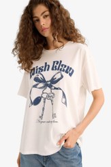 تصویر تیشرت زنانه سفید دفکتو 