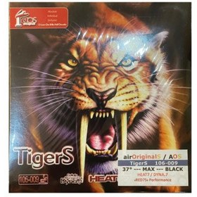 تصویر رویه راکت تایگرز ایر اورجینال لیبل air original tigers table tennis rubber