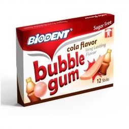 تصویر بایودنت - آدامس مدل باکنکی سری جدید با طعم کولا 12 بسته ای biodent chewing gum