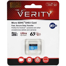 تصویر حافظه میکرو اس دی وریتی مدل یو 1 به همراه آداپتر با ظرفیت 16 گیگابایت ا MicroSDHC Class 10 U1 95MB/S Memory Card With Adapter 16GB MicroSDHC Class 10 U1 95MB/S Memory Card With Adapter 16GB