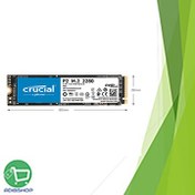 تصویر اس اس دی اینترنال کروشیال مدل P2 M.2 NVMe PCIe ظرفیت 500 گیگابایت 