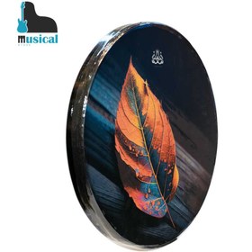 تصویر دف شاهو طرح خزان تک برگ 