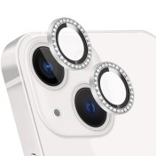 تصویر محافظ لنز دوربین نگین دار مدل رینگی مناسب برای گوشی موبایل اپل iPhone 13 / 13 Mini 
