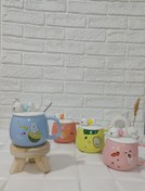 تصویر ماگ سرامیکی طرح دار درب خرگوشی 