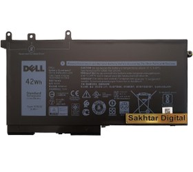 تصویر باتری اورجینال لپ تاپ دل Dell Latitude 5480 5 Dell Latitude 5480 5490 5580 5590 GJKNX Original Battery