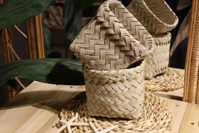 تصویر سبد حصیری 