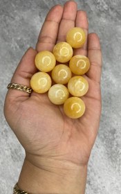 تصویر گوی سنگ طبیعی کلسیت 