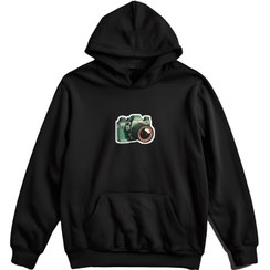 تصویر هودی دوربین - سفید / مشکی Camera hoodi