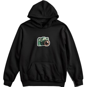 تصویر هودی دوربین - سفید / مشکی Camera hoodi