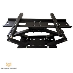 تصویر پایه دیواری تلوزیون دو بازو دینا 60-37 اینچ Dina two-arm TV wall mount 37-60 inches