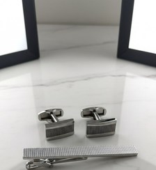 تصویر دکمه سر آستین و گیره کروات مدل beitrag 