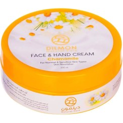 تصویر کرم مرطوب کننده دست و صورت دیلمون مناسب پوست نرمال و حساس حاوی عصاره بابونه کرم مرطوب کننده دست و صورت دیلمون مناسب پوست نرمال و حساس حاوی عصاره بابونه ظرفیت 200 میلی لیتر