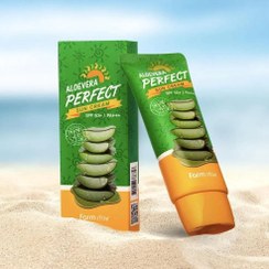 تصویر کرم ضد آفتاب آلوئه ورا برند فارم استی Farm stay Aloe vera Perfect Sun Cream