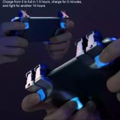 تصویر دسته بازی پابجی و کالاف دیوتی 6 انگشتی موبایل مدل Flydigi Shadow Stinger Flydigi Shadow Stinger 6 finger mobile gamepad