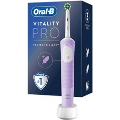 تصویر مسواک برقی اورال-بی مدل Vitality Pro Protect X Clean مسواک برقی اورال - بی مدل Vitality Pro Protect X Clean LILAC MIST