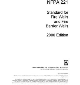 تصویر دانلود کتاب NFPA 221 : standard for high challenge fire walls, fire walls, and fire barrier walls 2000 کتاب انگلیسی NFPA 221: استاندارد برای دیواره های آتش سوزی با چالش بالا ، دیوارهای آتش نشانی و دیوارهای مانع آتش 2000