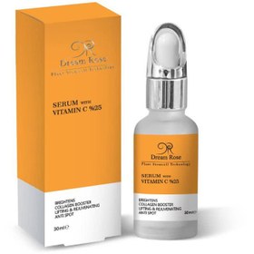 تصویر سرم ویتامین سی ۲۵ درصد دریم رز حجم ۳۰ میلی لیتر 