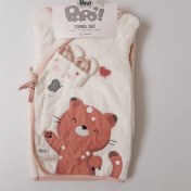 تصویر حوله ۵ تکه پاپو طرح lion 