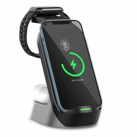 تصویر شارژر بی سیم گرین 15 وات مدل 4in1 Baseus Green 4in1 Wireless Charger 15W