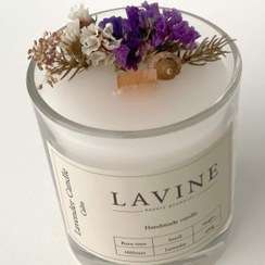 تصویر شمع لاوندر Lavender candle