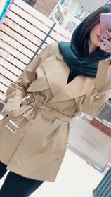 تصویر ترنچ کت یقه انگلیسی Trench coat