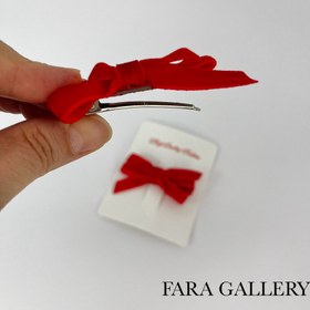 تصویر گیره مو پاپیونی روبانی 