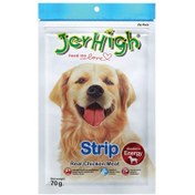 تصویر تشویقی سگ جرهای مدل نواری طعم مرغ 70 گرم ( تقویتی ) ا Jerhigh Strip 70g Jerhigh Strip 70g