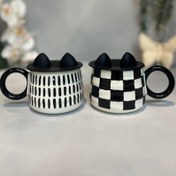 تصویر ماگ سرامیکی درب سیلیکونی 