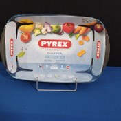 تصویر تابه مستطیل پیرکس فرانسه سایز 20در32 