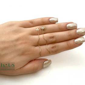 تصویر گوشواره پیچی پاپیون 