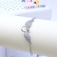 تصویر دستبند زنانه دخترانه مدل بال کد110-1317 Women's girl bracelet